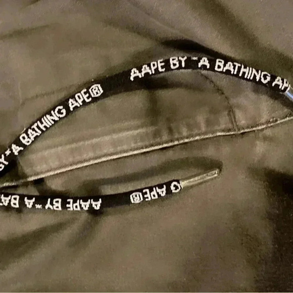 AAPE by A Bathing Ape Dark Green Cargo Pants | Elastic Cuff, Size 33 - Picture 5 of 5